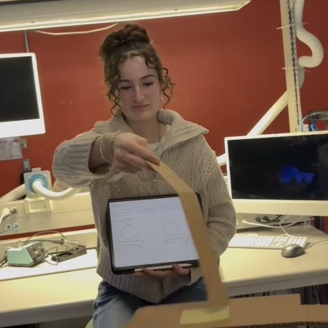 Bodystorming part 3 - the egg is cooked in the pan.